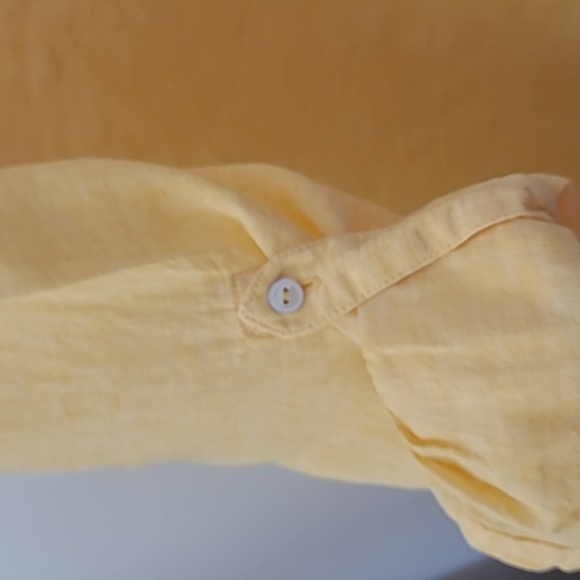 Talbots Yellow Linen Tunic 2X - Picture 5 of 5